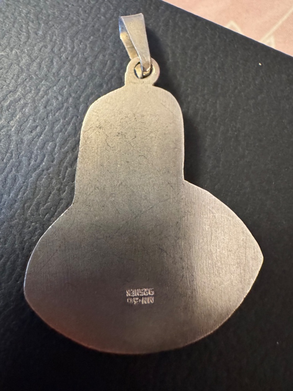 Our Lady of Guadalupe Pendant Sterling Silver Large - Picture 3 of 7